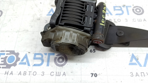 Seat belt 2 row right with squib for Audi Q8 19-26 black, rusty squib, sooty