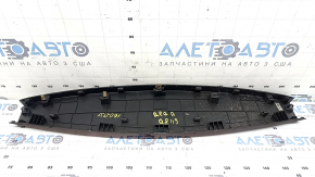 The upper trim of the trunk door of the Audi Q8 19-26 is black without a curtain on the glass, covered in soot