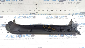 Left trunk door trim for Audi Q8 19-26, black, scratched, sooty