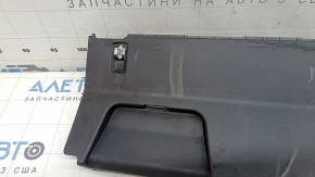 Audi Q8 19-26 front trunk floor bracket, worn, covered in soot
