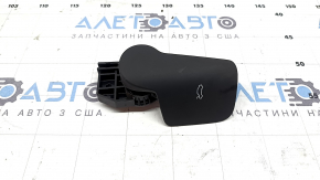 Black hood release handle for Audi Q8 19-26 interior, with bracket, type 2