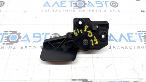 Black hood release handle for Audi Q8 19-26 interior, with bracket, type 2
