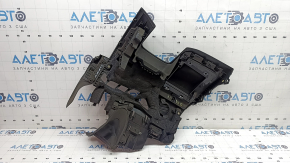 The driver's knee pad for the Audi Q8 19-26 is black and covered in soot