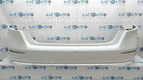 Bare rear bumper Honda Accord 23-26 without parking sensors, white, broken mount, scratches
