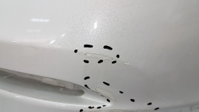 Bare rear bumper Honda Accord 23-26 without parking sensors, white, broken mount, scratches