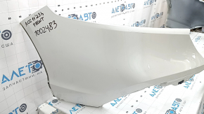 Bare front bumper Honda Accord 23-26 without parking sensors, white, dents