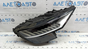 Front right headlight assembly Audi Q8 19-24 LED, Matrix beam, polished, scratches