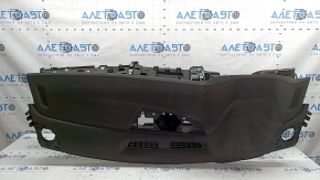The dashboard front panel without AIRBAG Audi Q8 19-25 is black, sooty, melted