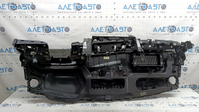 The dashboard front panel without AIRBAG Audi Q8 19-25 is black, sooty, melted