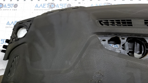 The dashboard front panel without AIRBAG Audi Q8 19-25 is black, sooty, melted