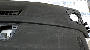 The dashboard front panel without AIRBAG Audi Q8 19-25 is black, sooty, melted