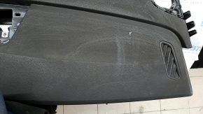 The dashboard front panel without AIRBAG Audi Q8 19-25 is black, sooty, melted
