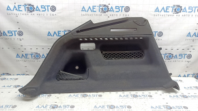 Left arch trim for Audi Q8 20-26, black, under air suspension, covered in soot