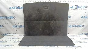 The trunk floor of the Audi Q8 19-26 is black, sooty, and worn