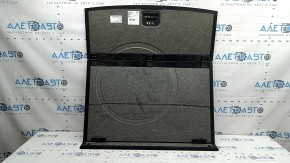 The trunk floor of the Audi Q8 19-26 is black, sooty, and worn