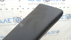 Side bolster of the 2nd row of seats, right, Audi Q8 19-23, black ANTHRAZIT leather, crack in the fastening, sooty, worn