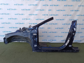 Lincoln MKZ 13-20 hybrid front left quarter panel sawed off with center pillar, blue, butt