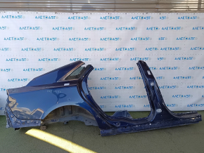 Lincoln MKZ 13-20 rear right quarter wing, sawn off with central pillar, blue, dents, bumps