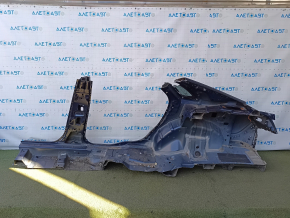 Lincoln MKZ 13-20 rear right quarter wing, sawn off with central pillar, blue, dents, bumps