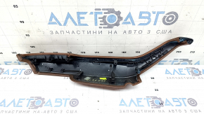 Rear right door armrest for Audi Q8 19-26, brown leather, sooty