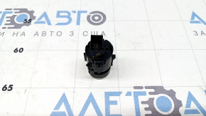 Start/stop button Audi Q8 21-26 black with gray, scratches, cracks on chrome