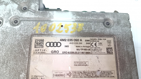 The head unit of the Audi Q8 19-21 is covered in soot