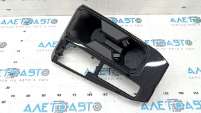 Center console trim with cup holders for Honda Accord 23-26, glossy black, with cup holders, scratches, dents