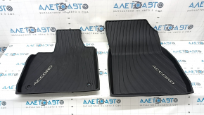 Set of floor mats for Honda Accord 23-26 black rubber