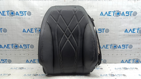 Ford Mustang Mach-E 21-26 driver's seat back with airbag, black leather, gray and black stitching, heated, shot