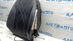 Ford Mustang Mach-E 21-26 driver's seat back with airbag, black leather, gray and black stitching, heated, shot