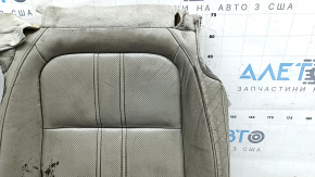 Driver's seat cushion upholstery for Honda Insight 19-22, grey leather, heated, perforated, dry-cleanable