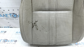Driver's seat cushion upholstery for Honda Insight 19-22, grey leather, heated, perforated, dry-cleanable