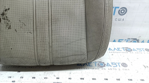 Driver's seat cushion upholstery for Honda Insight 19-22, grey leather, heated, perforated, dry-cleanable