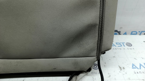 Honda Insight 19-22 passenger seat back upholstery, grey leather, heated, perforated, dry-cleanable