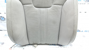 Honda Insight 19-22 passenger seat back upholstery, grey leather, heated, perforated, dry-cleanable