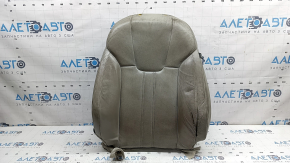Honda Insight 19-22 driver's seat back upholstery, gray leather, heated, perforated, dry-cleanable, worn leather