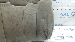 Honda Insight 19-22 driver's seat back upholstery, gray leather, heated, perforated, dry-cleanable, worn leather