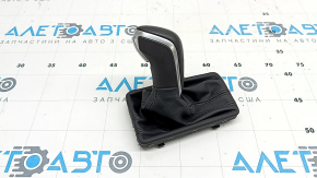 Gear knob Audi A6 C7 16-18 rest black leather, scratches