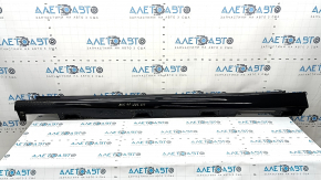 Left threshold Honda Accord 23-26 with seal, black gloss, scratches, cracks, broken fastening, dents