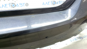 Bare rear bumper Honda Insight 19-22 blue, for parking sensors, worn, pressed, cracked, broken fasteners