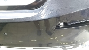 Bare rear bumper Honda Insight 19-22 blue, for parking sensors, worn, pressed, cracked, broken fasteners
