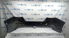 Bare rear bumper Honda Insight 19-22 blue, for parking sensors, worn, pressed, cracked, broken fasteners