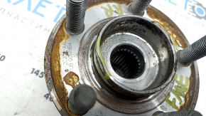 The rear right hub of the Ford Mustang Mach-E 21-26 is crushed