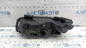 Front right headlight assembly Honda Insight 19-22 LED, missing chrome molding, needs polishing, LED turns yellow
