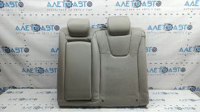 Left rear seat backrest, 2nd row, Honda Insight 19-22, grey leather, perforated, with armrest, dry-cleanable