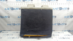 Left rear seat backrest, 2nd row, Honda Insight 19-22, grey leather, perforated, with armrest, dry-cleanable