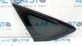 Rear left fixed glass window Honda Accord 23-26, gloss black, worn molding