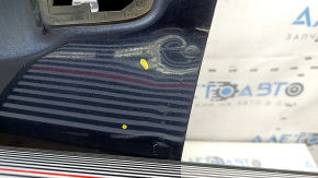 Bare front left door Honda Insight 19-22 blue B607M, with upper chrome molding, dented