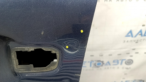Bare front left door Honda Insight 19-22 blue B607M, with upper chrome molding, dented