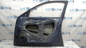 Bare front right door Honda Insight 19-22 blue B607M, with upper chrome molding, scratch